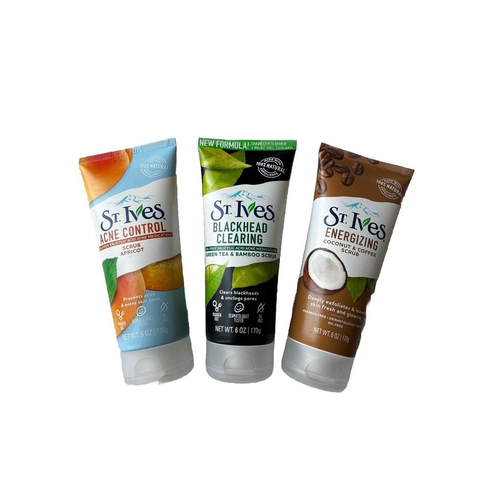 St. Ives Blackhead Clearing, Energizing & Acne Control. Lot Of 3! New!